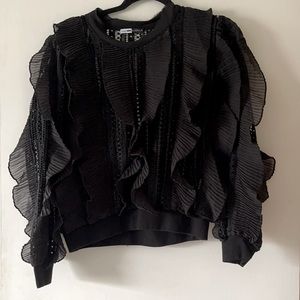 Fashion Nova x Cardi B Black Top Sz M